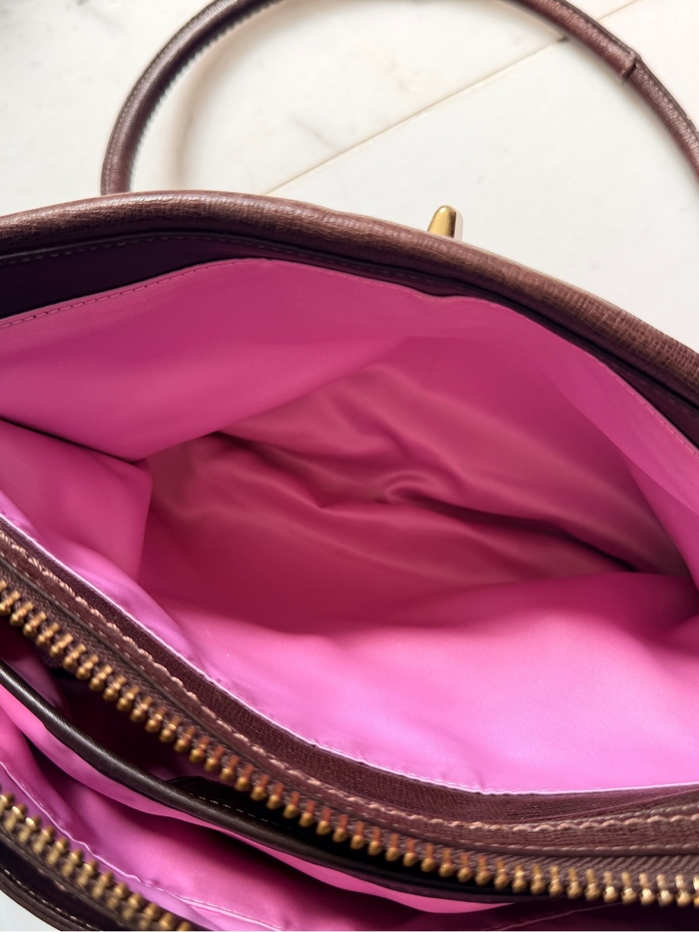 Coach Addison Spectator Brown Leather Tote - Picture 10 of 16